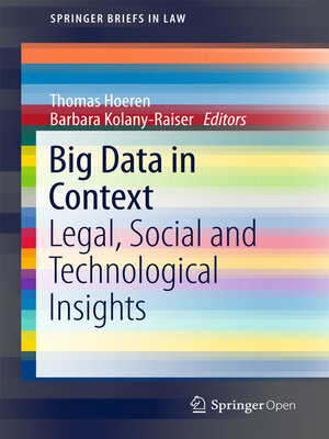 cover image of Big Data in Context